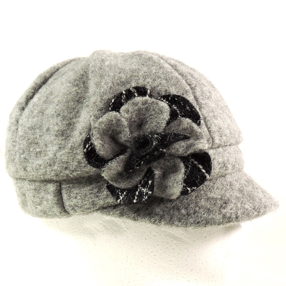 COMPLIT 🇮🇹 WOMEN'S GREY WOOL WINTER HAT